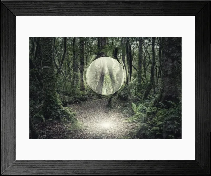 Framed Print : absence, bubble, color image, computer graphic, concept, copy space, day, digital composite