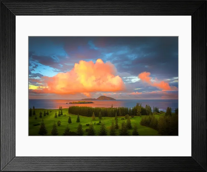 Framed Print : Early morning over Slaughter bay Framed Print : Early morning over Slaughter bay
