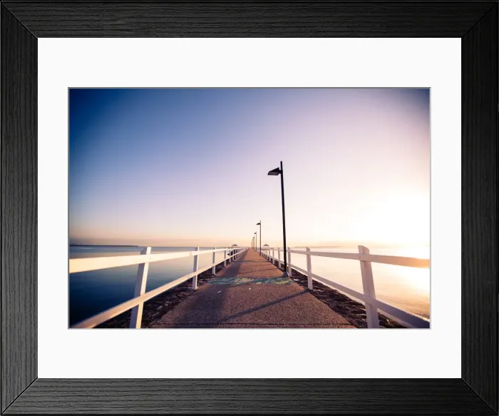 Framed Print : Sunrise over Wynnam Jetty Framed Print : Sunrise over Wynnam Jetty