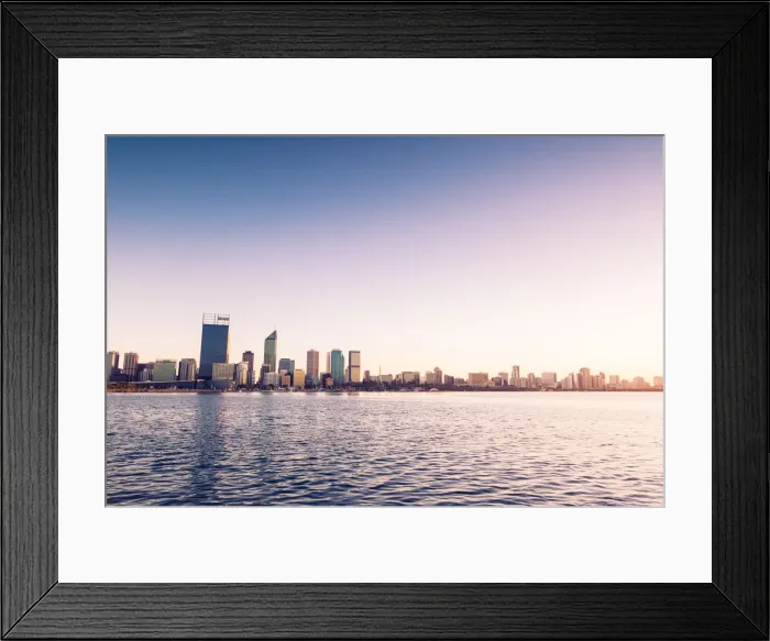 Framed Print : Sunrise over Perth