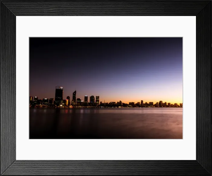 Framed Print : Sunrise over Perth