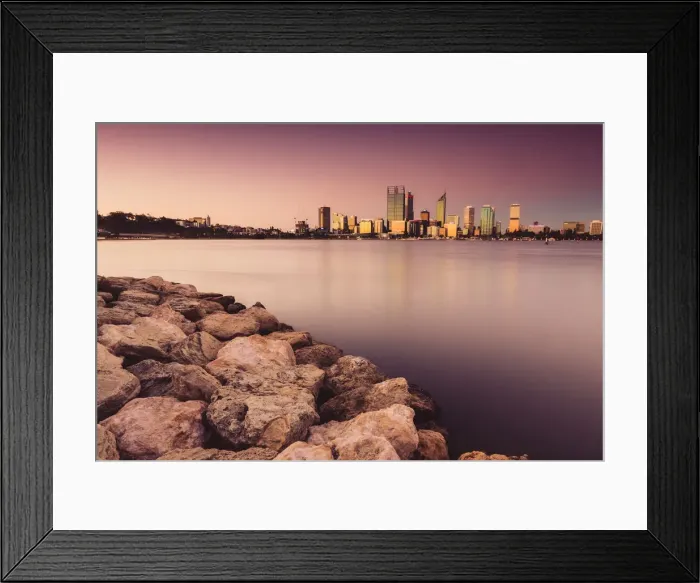 Framed Print : Sunset over Perth Framed Print : Sunset over Perth