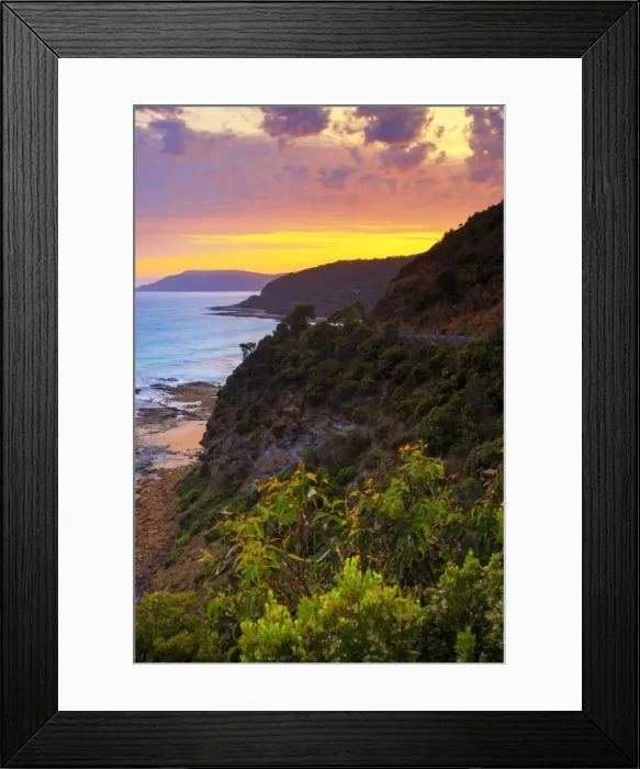 Framed Print : A road trough the nature, great ocean road, Victoria, Australia, South Pacific Framed Print : A road trough the nature, great ocean road, Victoria, Australia, South Pacific