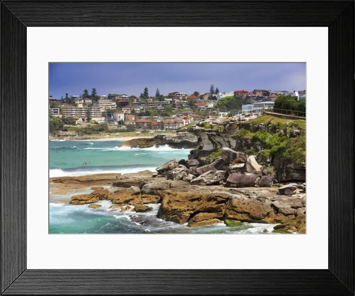 Framed Print : Bondi Beach residential area, Sydney