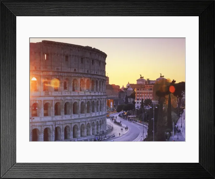 Framed Print : Rome, Colosseum at sunset Framed Print : Rome, Colosseum at sunset