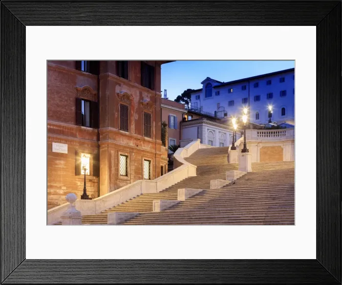Framed Print : Rome, Spagna square and TrinitA dei Monti Framed Print : Rome, Spagna square and TrinitA dei Monti