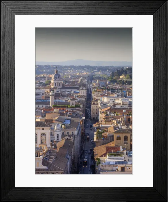 Framed Print : Rome, Via del Corso