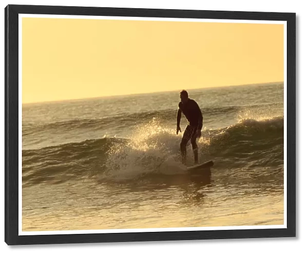 Surfing in the Ocean, Bells Beach near Torquay, Victoria, Australia, South Pacific