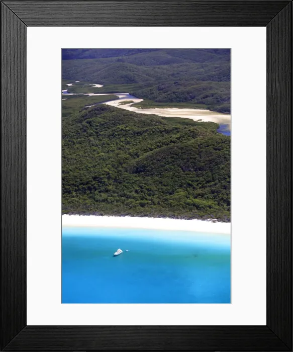 Framed Print : Whitsundays islands aerial view, Australia Framed Print : Whitsundays islands aerial view, Australia