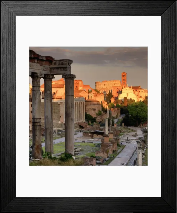 Framed Print : Rome, Colosseum and Romand Forum Framed Print : Rome, Colosseum and Romand Forum