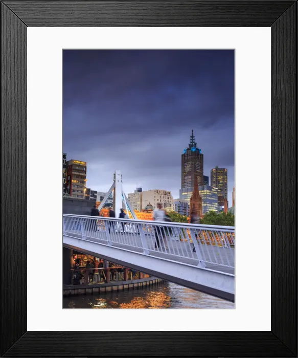 Framed Print : Melbourne by night, Australia
