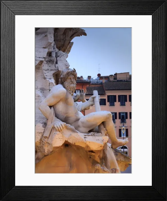 Framed Print : Rome, Navona square fountain