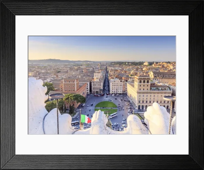 Framed Print : Rome, Piazza Venezia