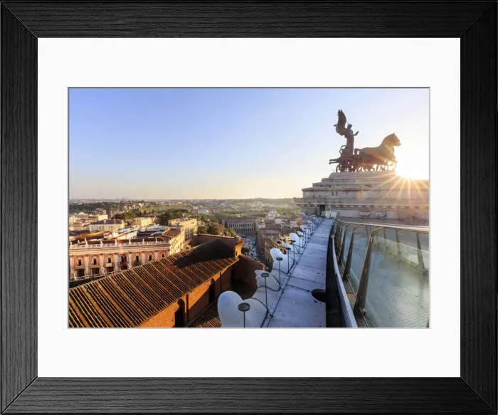 Framed Print : Rome, view at sunset Framed Print : Rome, view at sunset