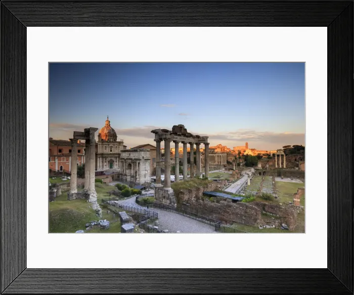 Framed Print : Rome, Colosseum and Romand Forum