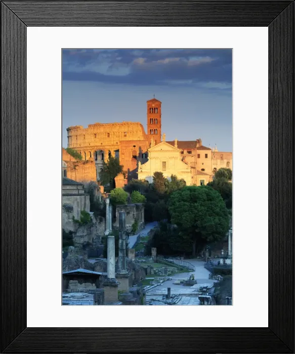 Framed Print : Rome, Colosseum and Romand Forum Framed Print : Rome, Colosseum and Romand Forum