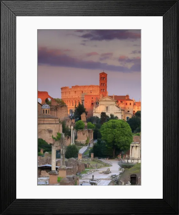 Framed Print : Rome, Colosseum and Romand Forum Framed Print : Rome, Colosseum and Romand Forum