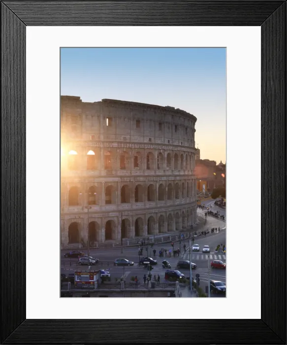 Framed Print : Rome, Colosseum at sunset Framed Print : Rome, Colosseum at sunset
