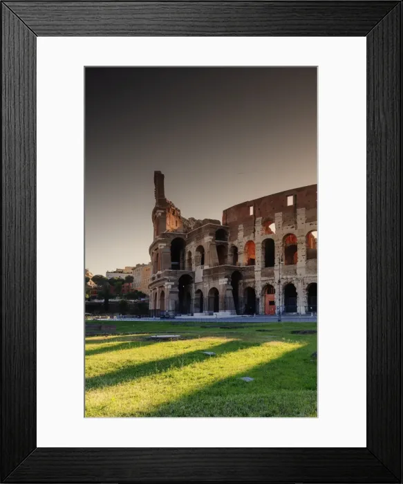 Framed Print : Rome, Colosseum at sunrise