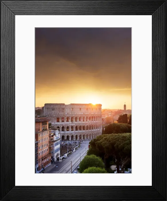 Framed Print : Rome, Colosseum at sunset Framed Print : Rome, Colosseum at sunset