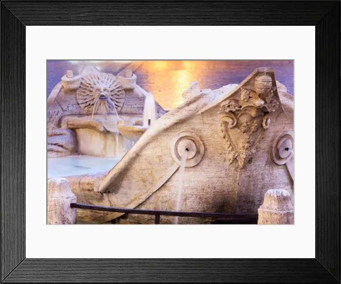 Framed Print : Rome, Spagna square and TrinitA dei Monti