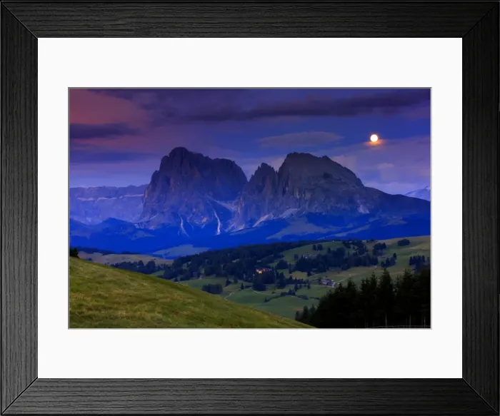 Framed Print : Alpe di Siusi, Dolomites Framed Print : Alpe di Siusi, Dolomites