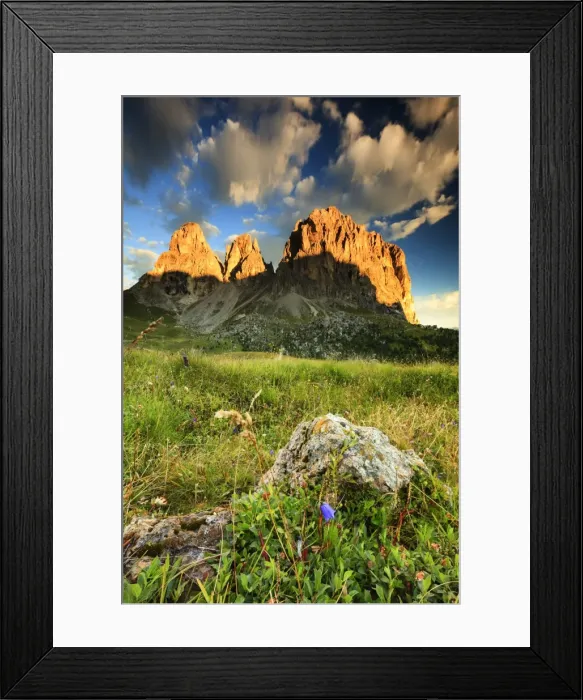 Framed Print : Sassolungo at dawn Framed Print : Sassolungo at dawn