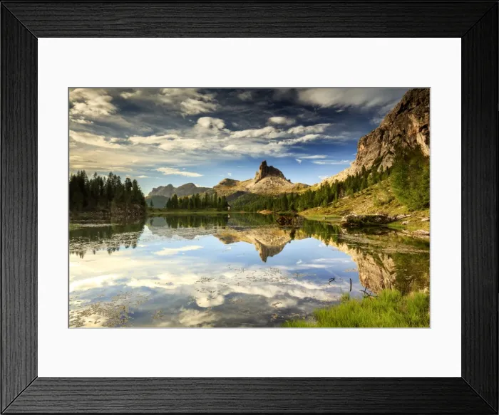 Framed Print : Federa lake, Dolomites Framed Print : Federa lake, Dolomites