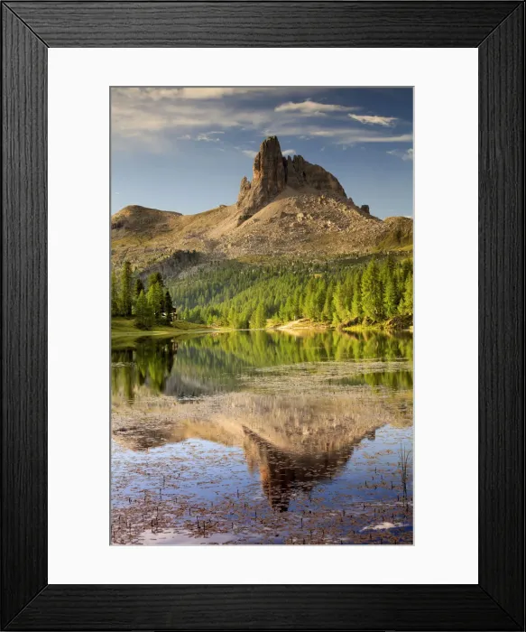 Framed Print : Federa lake, Dolomites