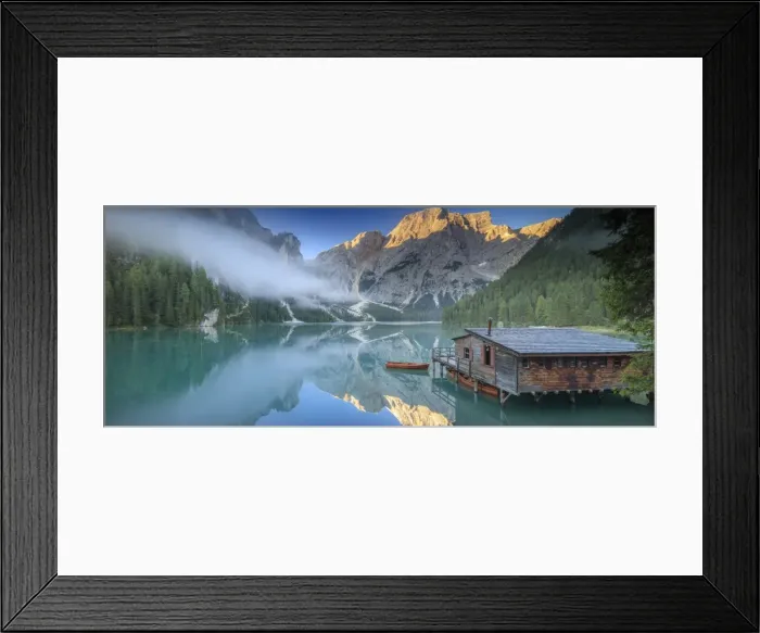 Framed Print : Braies lake Framed Print : Braies lake