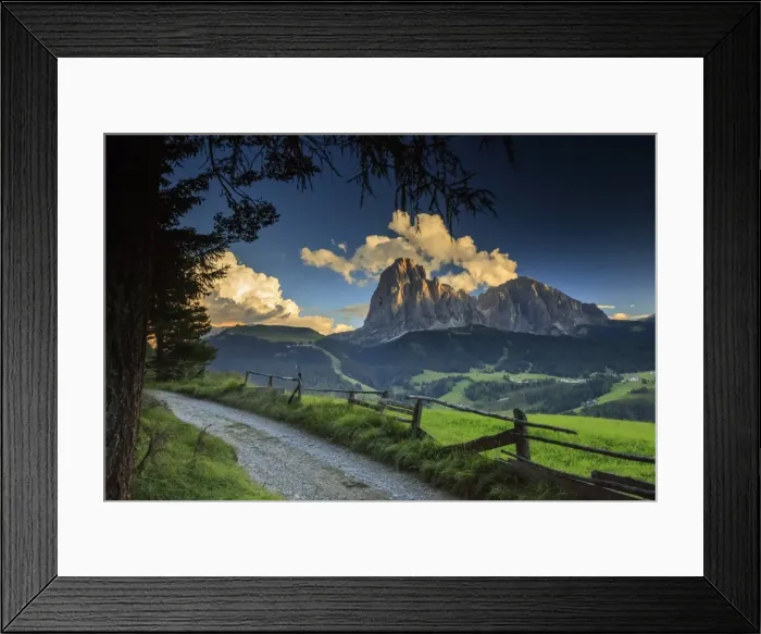 Framed Print : Sunset on Sassolino mountain Framed Print : Sunset on Sassolino mountain