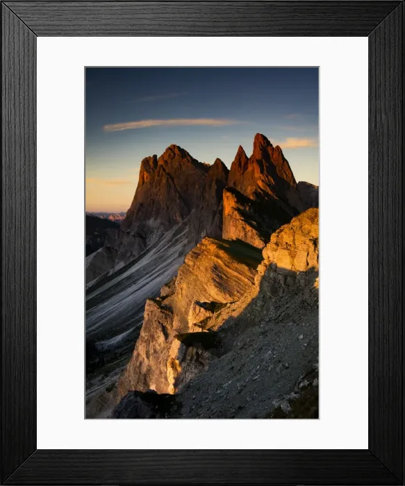 Framed Print : Seceda mountain Framed Print : Seceda mountain