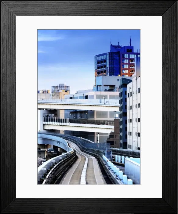 Framed Print : Monorail, Tokyo Framed Print : Monorail, Tokyo