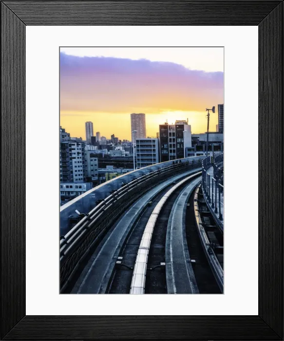 Framed Print : Monorail, Tokyo Framed Print : Monorail, Tokyo