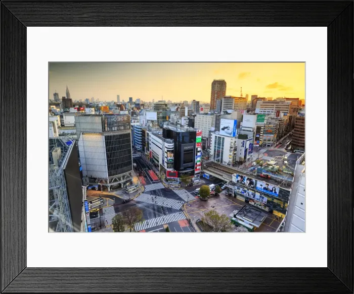 Framed Print : Shibuya crossing, Tokyo