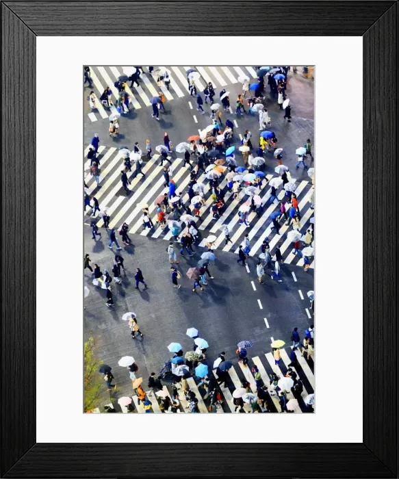 Framed Print : Shibuya crossing, Tokyo