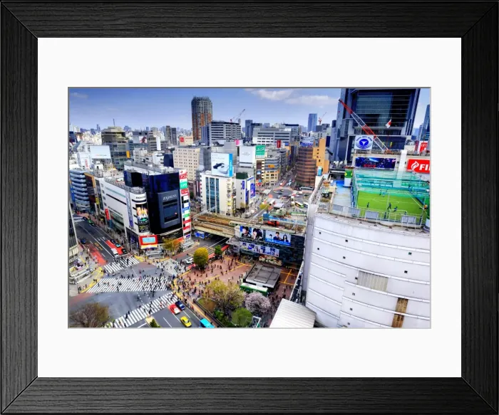 Framed Print : Shibuya crossing, Tokyo Framed Print : Shibuya crossing, Tokyo