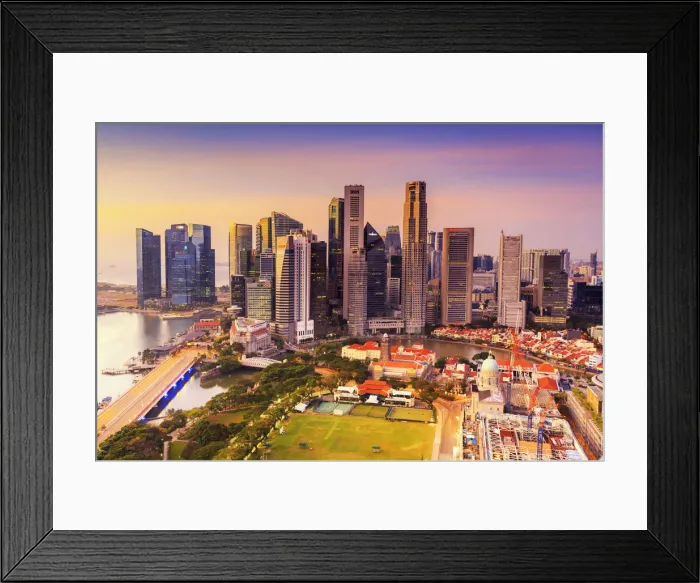 Framed Print : Marina bay, Singapore