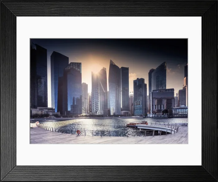 Framed Print : Marina bay, Singapore