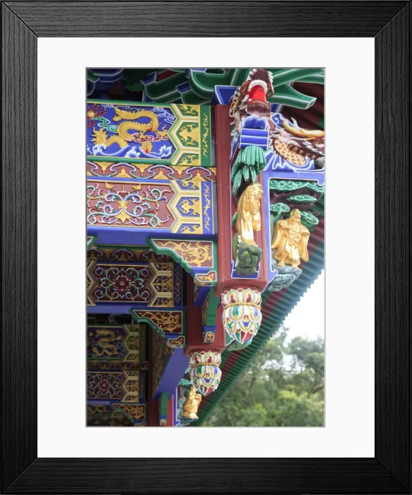 Framed Print : Hong Kong. Buddhist temple on Lantau island Framed Print : Hong Kong. Buddhist temple on Lantau island