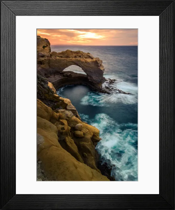 Framed Print : Sunrise at the Arch at Great ocean Road, Victoria