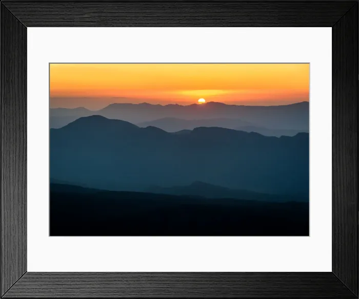 Framed Print : Sunrise from the top of Sundial Peak in Southern Grampians, Victoria Framed Print : Sunrise from the top of Sundial Peak in Southern Grampians, Victoria