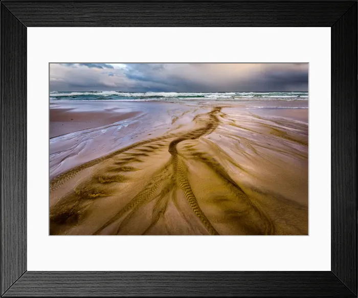 Framed Print : Osmiridium Beach at South Coast track, Southwest Tasmania Framed Print : Osmiridium Beach at South Coast track, Southwest Tasmania