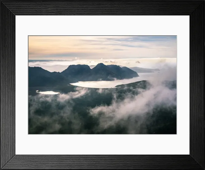 Framed Print : View to the Freycinet Peninsula Hazards from the top of Mount Freycinet Framed Print : View to the Freycinet Peninsula Hazards from the top of Mount Freycinet