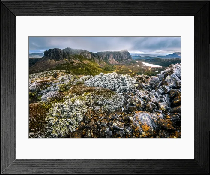 Framed Print : View to West Wall from the Temple in Walls of Jerusalem National Park, Tasmania Framed Print : View to West Wall from the Temple in Walls of Jerusalem National Park, Tasmania