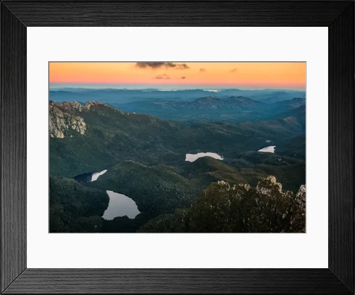 Framed Print : Lake Cecily, Lake Gertrude, Lake Magdalen and Lake Millicent in Franklin-Gordon Wild Rivers National Park, Tasmania Framed Print : Lake Cecily, Lake Gertrude, Lake Magdalen and Lake Millicent in Franklin-Gordon Wild Rivers National Park, Tasmania
