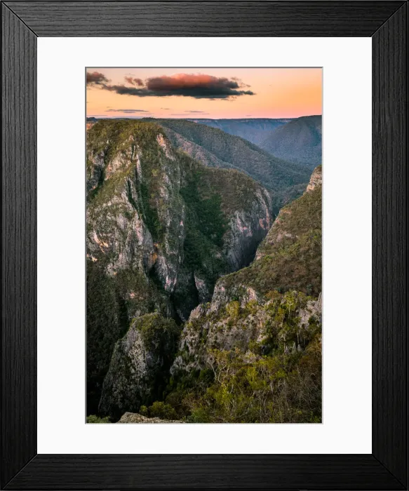 Framed Print : Bungonia Gorge in Bungonia National Park, New South Wales