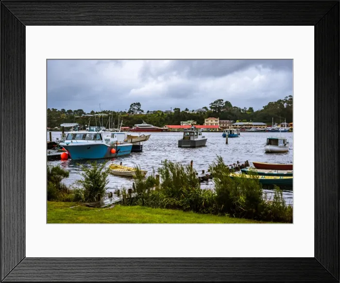 Framed Print : Strahan at Tasmanian West Coast Framed Print : Strahan at Tasmanian West Coast