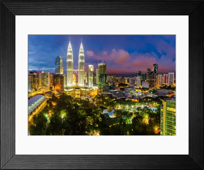 Framed Print : Kuala Lumpur Panorama Framed Print : Kuala Lumpur Panorama