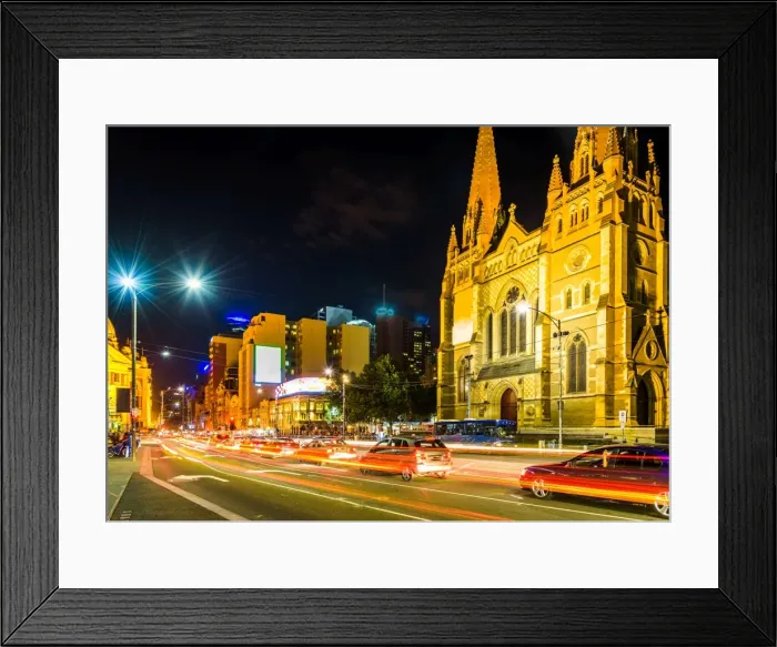 Framed Print : Street view in Melbourne Framed Print : Street view in Melbourne